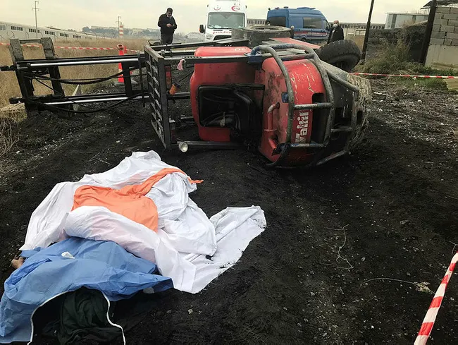 Denizli’de devrilen forkliftin altında kalan işçi öldü