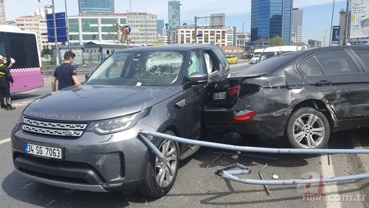 Beşiktaş'ta makas atan sürücü dehşet saçtı: 4 yaralı! 11 araç hasar gördü