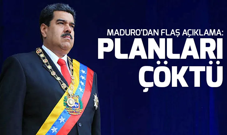 Venezuela Devlet Başkanı Nicolas Maduro: Planları boşa çıktı