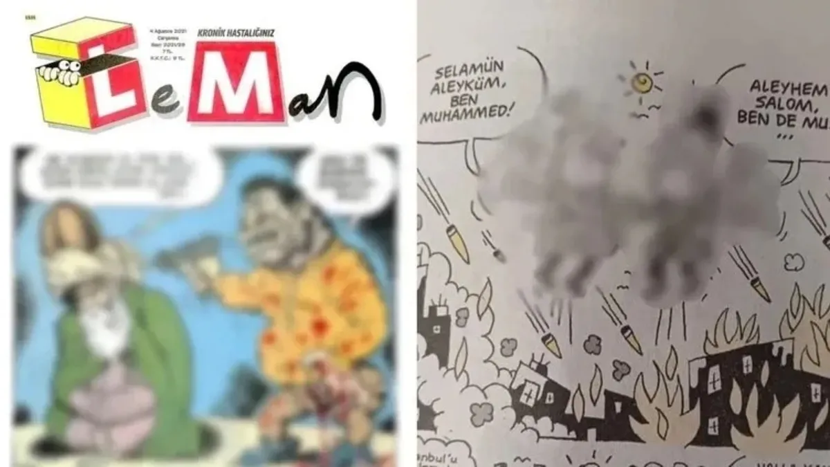 Leman dergisinin karikatür skadalında yeni gelişme! Yazı işleri müdürü Aslan Özdemir tutuklandı