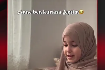 KUR'AN'A GEÇİŞİNİ GÖZYAŞLARIYLA MÜJDELEDİ