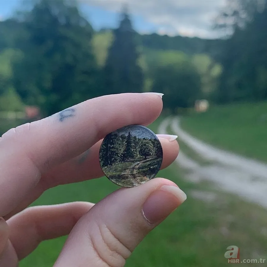 Bozuk para üstünde sanat! Herkes hayran kaldı... 1