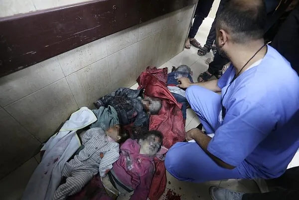 Soykırımcı İsrail’in sivil katliamı bitmiyor! Nasır Hastanesi’nin doğum servisine baskın