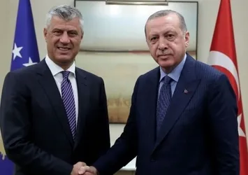 Erdoğan-Haşim Thaçi ile görüştü