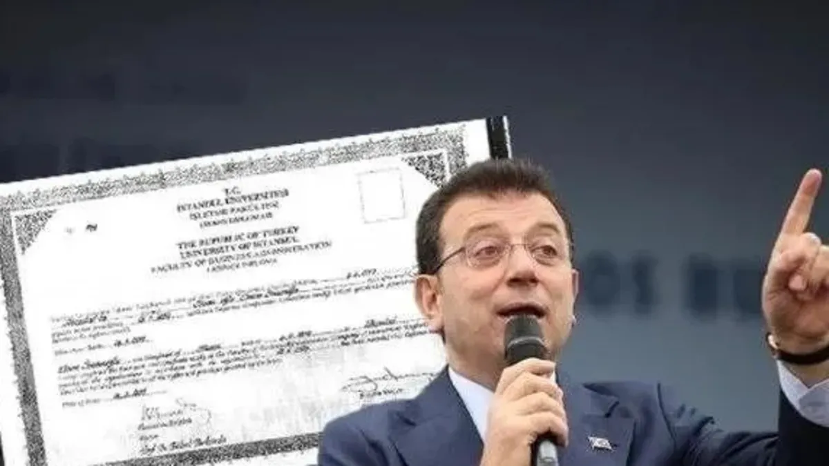 Ekrem İmamoğlu'nun açtığı diploma davasında karar! Yürütmeyi durdurma talebi reddedildi