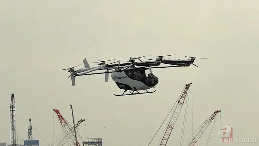 Trafik derdine son veren teknoloji! Uçan taksi havalanmaya başladı 6