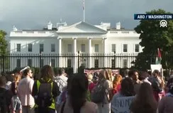 Beyaz Saray’ın önünde Filistin için topladılar! Washington’da Gazze için ayağa kalktılar