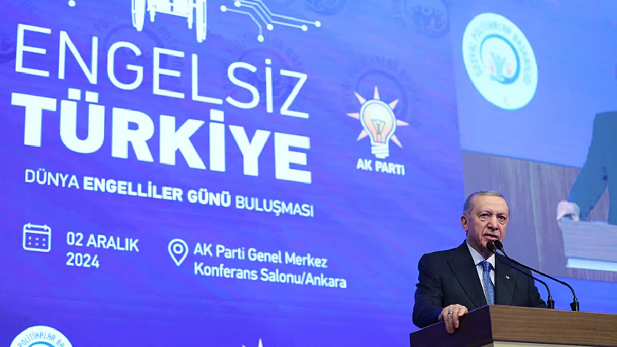 Başkan Erdoğan'dan engellilere müjde: Dijital hizmetlere ulaşım kolaylaşacak