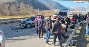 Amasya’da feci kaza!