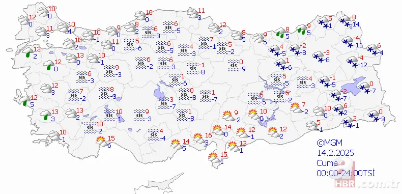 El yüz çatlatan soğuklar kapıda! Meteoroloji uyardı: İstanbul dahil o illerde 2 gün sürecek 14
