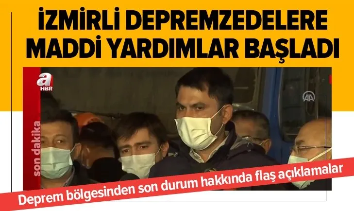 Son dakika: Çevre ve Şehircilik Bakanı Murat Kurum’dan İzmir depremi hakkında önemli açıklamalar