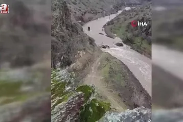 Ankara'da yağmur suyu dereleri taşırdı