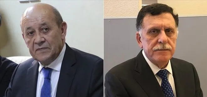 Son dakika: Fransa Dışişleri Bakanı Jean-Yves Le Drian ile Libya Başbakanı Fayiz es-Serrac’tan kritik görüşme