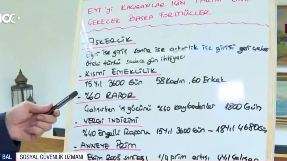 Emeklilikte tarih öne çekilebilir mi? EYT'yi kaçıranlar için erken emeklilik formülü neler? Staj ve çıraklıkta başlangıcına dikkat