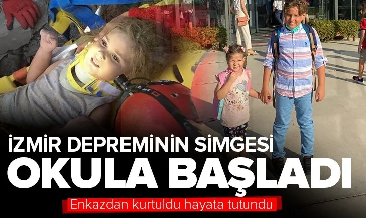 İzmir depreminin simgesi Ayda anaokuluna başladı!