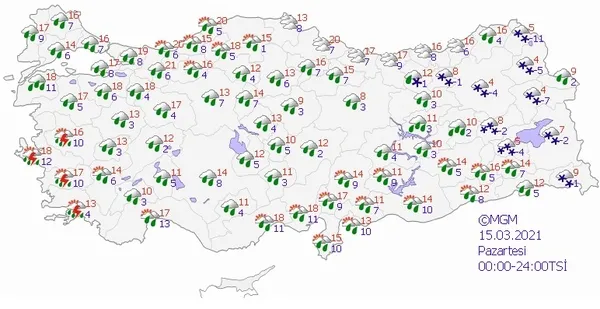 Meteoroloji'den flaş yağmur ve kar uyarısı! İstanbul'a kar yağacak mı? İstanbul'a yağmur yağacak mı? 15 Mart hava nasıl olacak? - 5