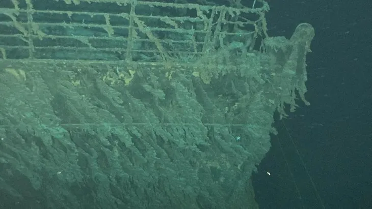 Titanik enkazından son fotoğraflar paylaşıldı! Okyanus ve metal yiyen bakteriler tarafından tüketildi