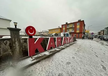 Karayazı'da dolu yağışı etkili oldu