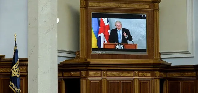 İngiltere Başbakanı Johnson Ukrayna Parlamentosuna hitap etti! 300 milyon sterlinlik yeni paket