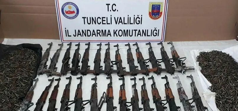 Tunceli'de teröristlere ait 2 silah deposu ele geçirildi