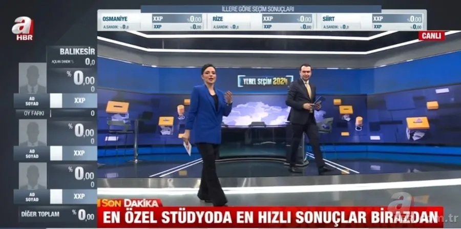 AHABER SEÇİM CANLI YAYIN İZLE 2024 | 31 Mart Yerel Seçim sonuçları ve oy oranları anlık, kesintisiz ahaber canlı izle! 5