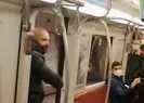 Metroda kadınlara bıçak çeken maganda tutuklandı