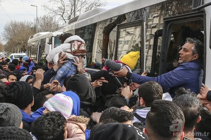 Göçmenlerin Edirne’ye gidişinde büyük izdiham!