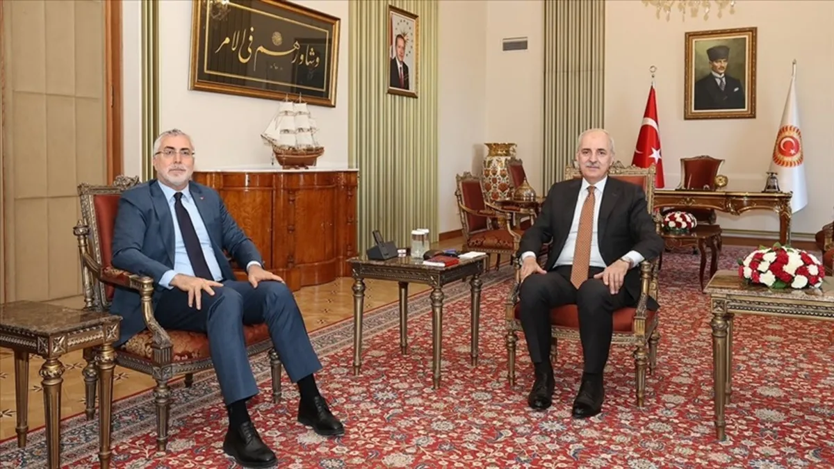 TBMM Başkanı Kurtulmuş Bakan Işıkhan'ı kabul etti