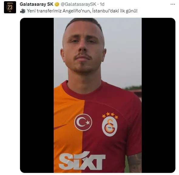 Galatasaray Angelino’yu resmen duyurdu! Esprili sözler: Florya’nın suyu nerede?