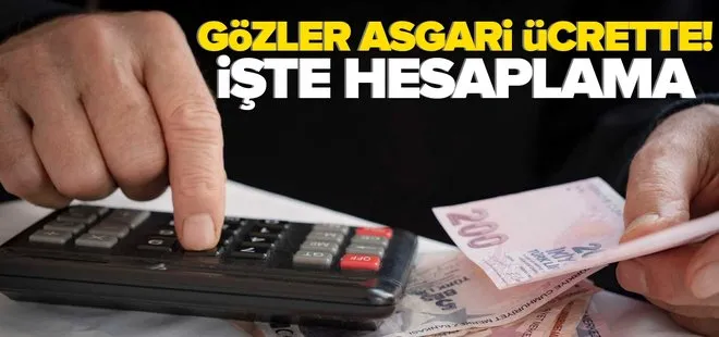 Asgari ücrette geri sayım! Tüm gözler ilk toplantıda! İşte örnek hesaplama