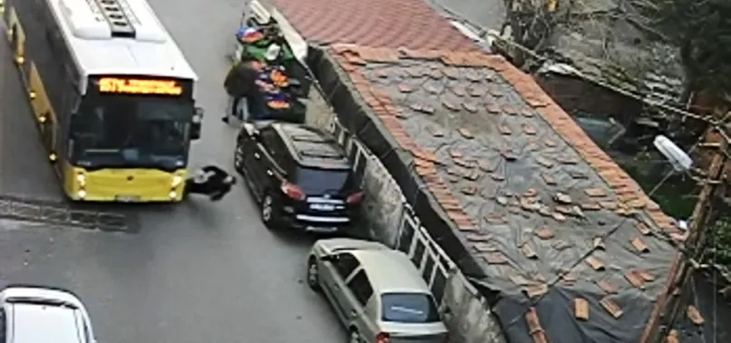 İETT otobüsü Beykoz'da dehşeti yaşattı! Kan donduran görüntüler