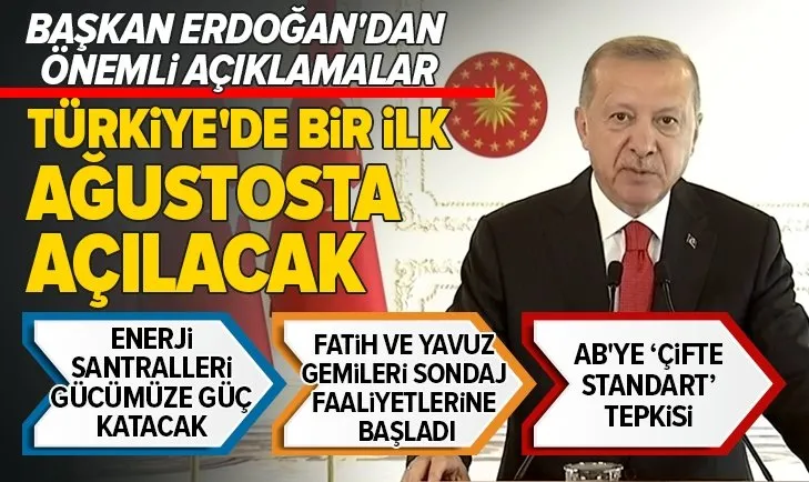 Başkan Erdoğan'dan önemli açıklamalar