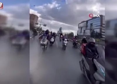 Alkollü kamyon sürücü kuryeye çarptı