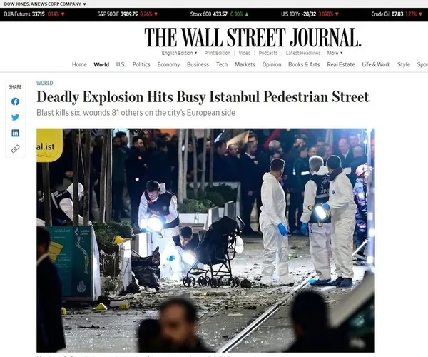 Alman televizyon kanalından İstiklal’deki terör saldırısına ilişkin alçak provokasyon: İç siyasi çatışmanın yaşanacağını düşünebiliriz