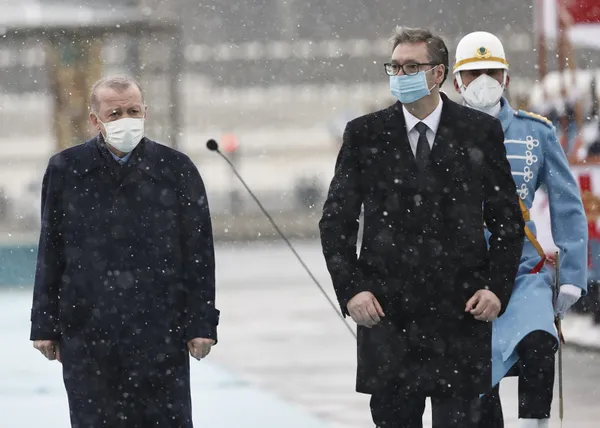 Son dakika: Sırbistan Cumhurbaşkanı Vucic Ankara’da! Başkan Erdoğan resmi törenle karşıladı