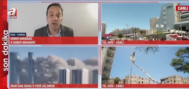 A Haber farkını yine ortaya koydu! Tahran’dan yayın yapan tek televizyon