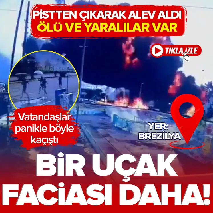 Brezilya’da uçak faciası!