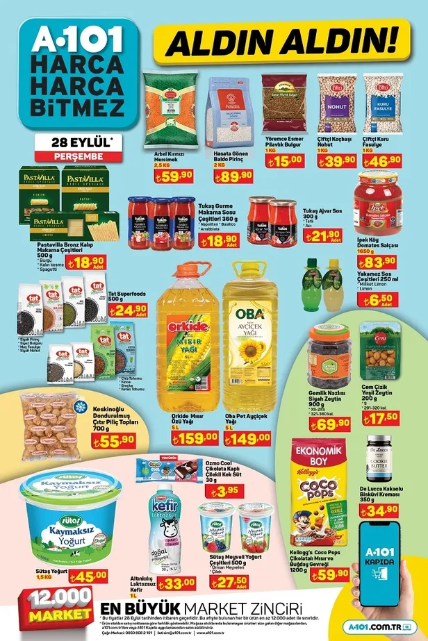 A101 uygun fiyatlı ürünlerini bir katalogda topladı! 192,50 TL’den 1kg tereyağı, 90,50 TL’den 750gr beyaz peynir, 25 TL’den 1,5L ayran, 61 TL’den 5kg un satışa sunuyor - 23