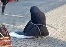 Skandal kurtuluş gösterisi! Türk kadınına zincir vurdular