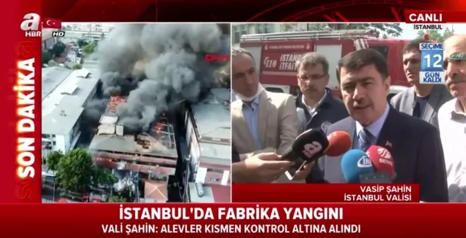 İstanbul'da iplik fabrikasında yangın - 1