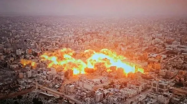 Dünyanın utanç tablosu! Katil İsrail Gazze’nin er-Rimal Mahallesi’ni yok etti