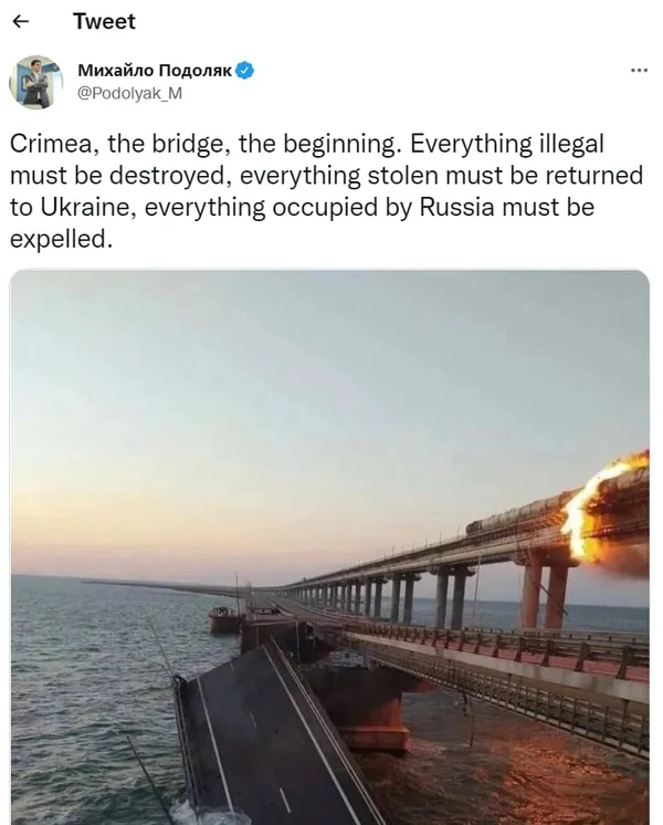 Kerç Köprüsü’nde petrol yüklü tanker patladı! Savaşın seyrini değiştirecek olay! Ukrayna’dan Putin’i kızdıracak sözler: Mutlu yıllar Başkan! Bu daha başlangıç