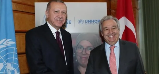 Başkan Erdoğan BM Genel Sekreteri Antonio Guterres ile görüştü