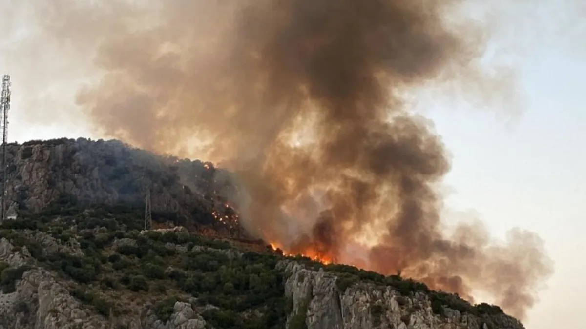 Muğla'da makilik alanda yangın! Söndürüldü