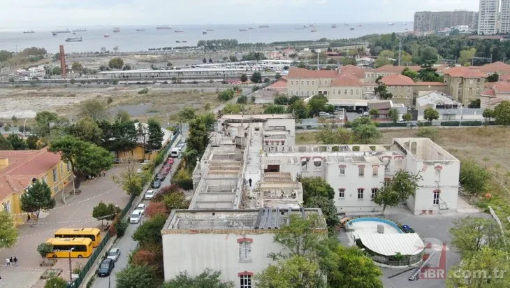Alevlere teslim olmuştu! Balıklı Rum Hastanesi’nde tadilat başladı