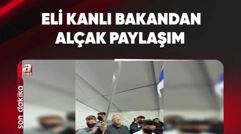 ELİ KANLI BAKANDAN ALÇAK PAYLAŞIM