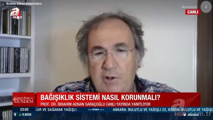 COVID-19’a karşı bağışıklık sistemi nasıl güçlendirilir? Prof. Dr. İbrahim Saraçoğlu A Haber canlı yayınında açıkladı