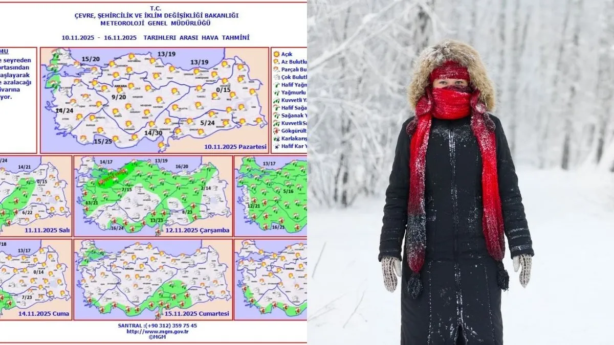 Ilıman hava bitiyor! Balkanlardan gelen soğuk dalga kapıda! 24 saatten az kaldı: Sağanak, şimşek, don...