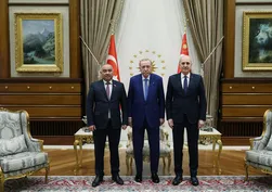 Başkan Erdoğan'dan Kırgız kabulü! Meclis Başkanı Uulu ile görüştü