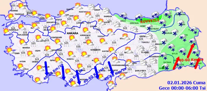 CANLI | Yılın ilk gününde hava nasıl olacak? 63 kentte kar uyarısı: İliklerimize kadar üşüyeceğiz - 1